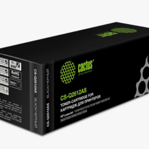 Картридж лазерный Cactus CS-Q2612AS черный (2000стр.) для HP LJ 1010/1012/1015/1018/1020/1020Plus/10