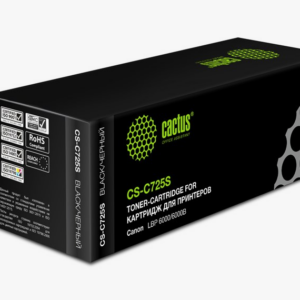 Картридж лазерный Cactus CS-C725S черный (1600стр.) для Canon i-Sensys 6000/6000b